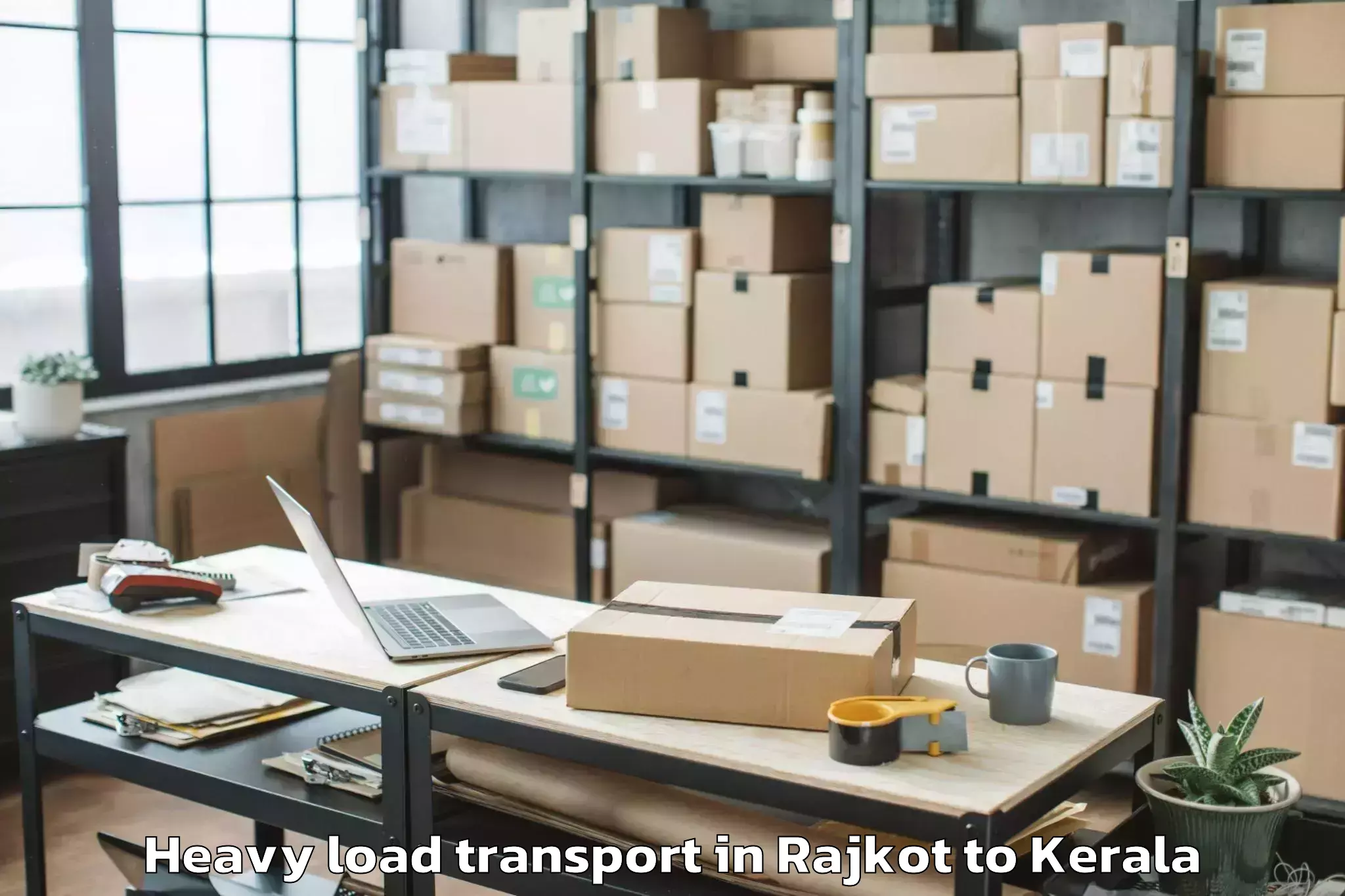 Book Rajkot to Iringal Heavy Load Transport